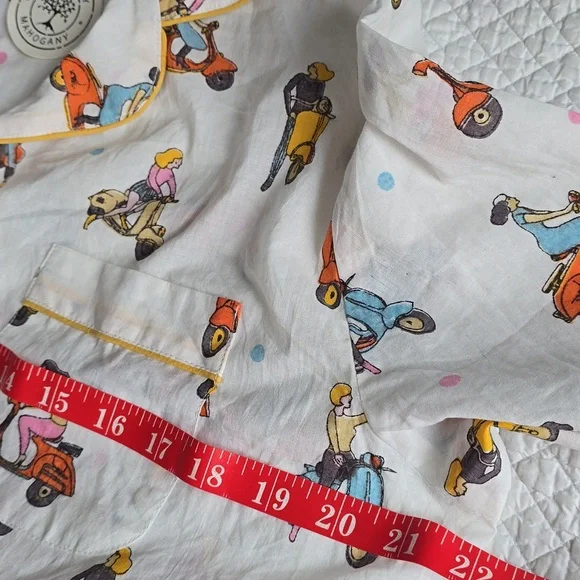 Mahogany Cotton Moto Pajamas - Picture 5 of 16